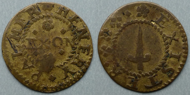 Exeter, Henery Palmer farthing token Exeter, Henery Palmer farthing token